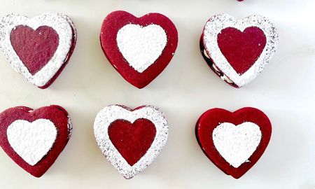 Masitas red velvet para San Valentín. Masitas red velvet para San Valentín.