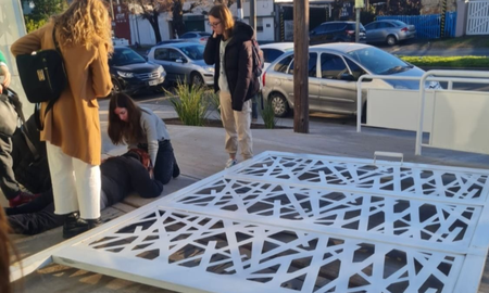 panico en la plata: se desplomo un porton y aplasto a una maestra frente a los alumnos panico en la plata: se desplomo un porton y aplasto a una maestra frente a los alumnos