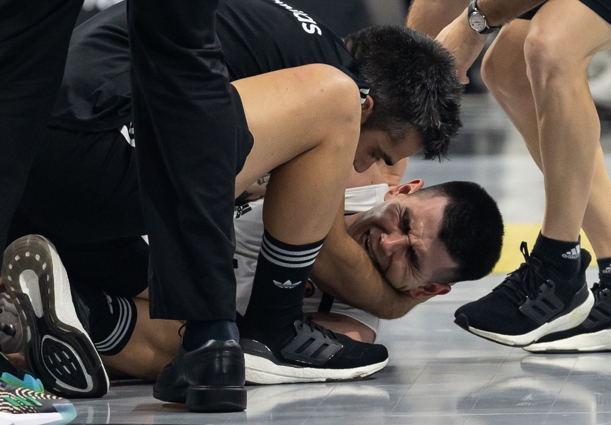 Real Madrid informó la lesión que sufrió Gabriel Deck en el partido ante Partizan