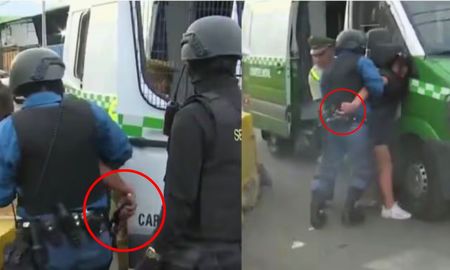 Según relataron testigos, la mujer habría estado alcoholizada cuando comenzó a atacar a los guardias del lugar, por lo que fue retenida. Según relataron testigos, la mujer habría estado alcoholizada cuando comenzó a atacar a los guardias del lugar, por lo que fue retenida.