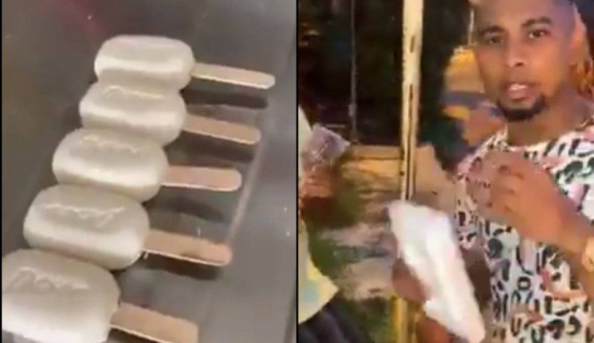 Jay Tomy regaló helados de jabón a personas en situación de calle