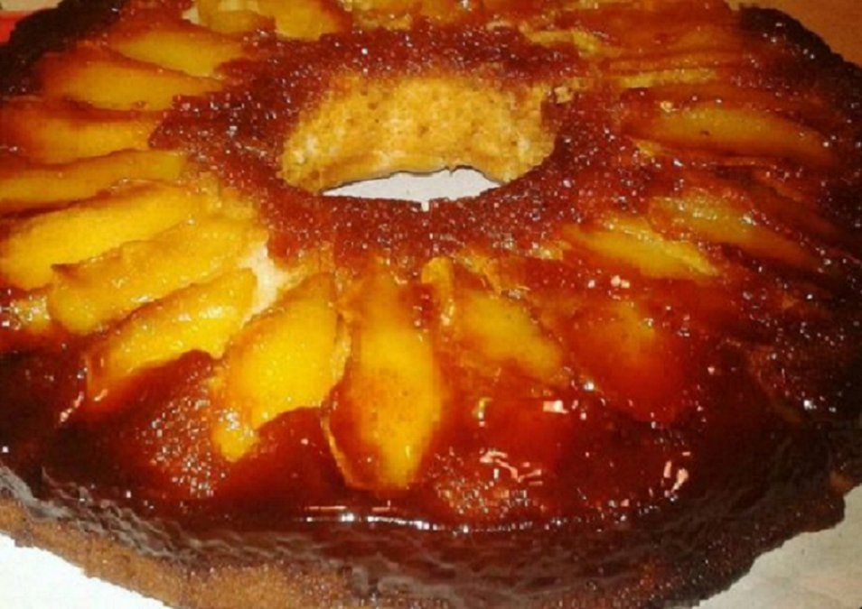 Torta de manzana invertida