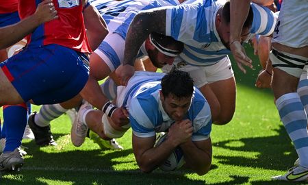 Los Pumas arrasan a Chile al final del primer tiempo en el Mundial de Francia Los Pumas arrasan a Chile al final del primer tiempo en el Mundial de Francia