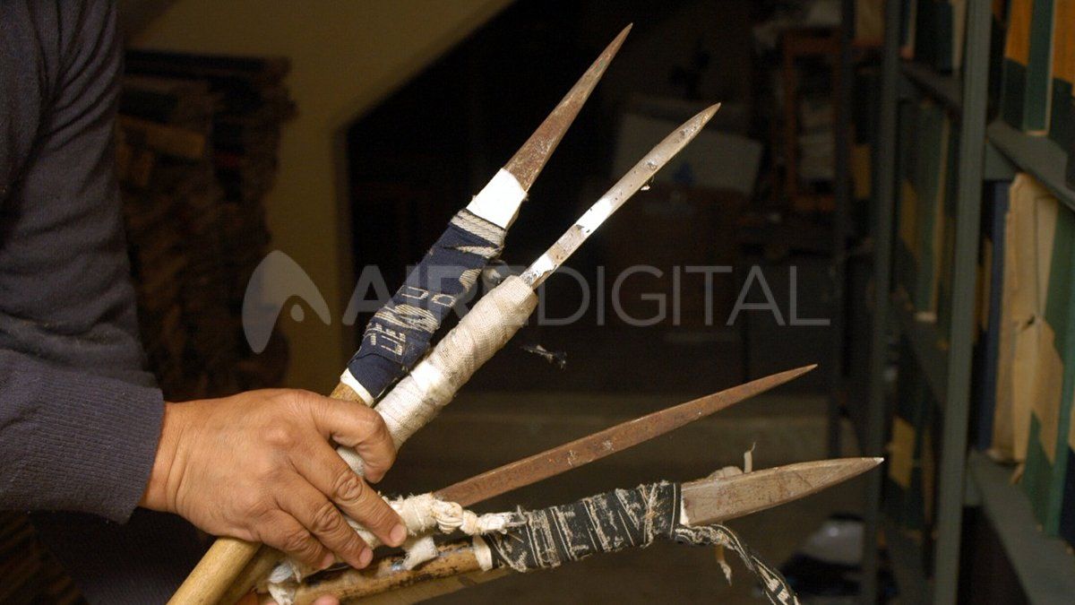 Una imagen que muestra las chuzas que se emplearon en la matanza de trece presos.