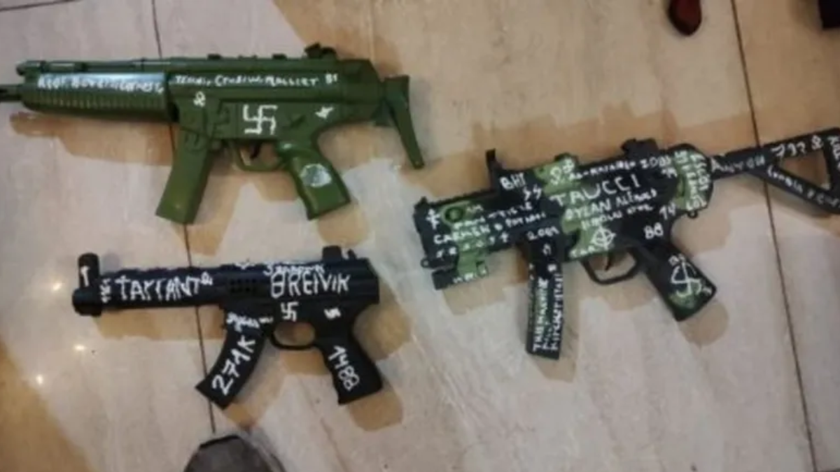 Las armas incautadas en Caballito