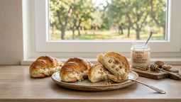 altText(Medialunas rellenas de ricota, miel y nuez: la receta simple para una merienda gourmet)}