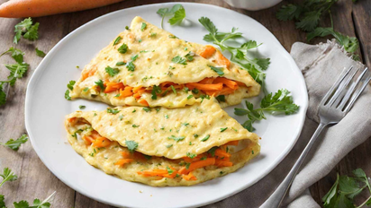 Omelette de zanahoria:  la receta perfecta para una comida ligera y saludable