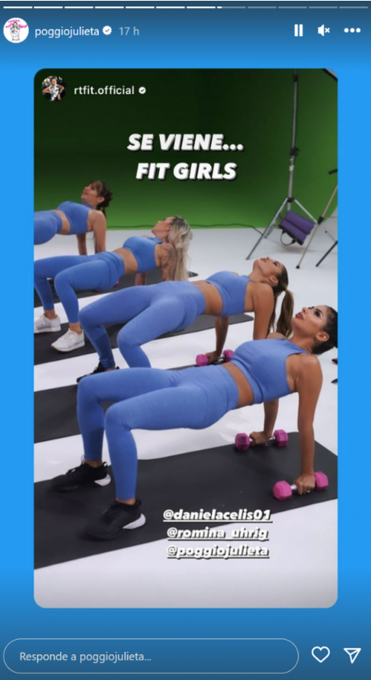 Julieta, Romina y Daniela presentaron su nuevo proyecto "Fit Girls".