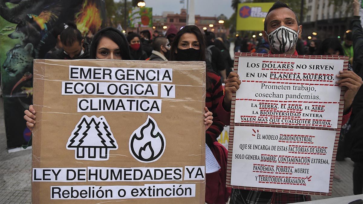 La ley de humedales fue uno de los principales reclamos.&nbsp;