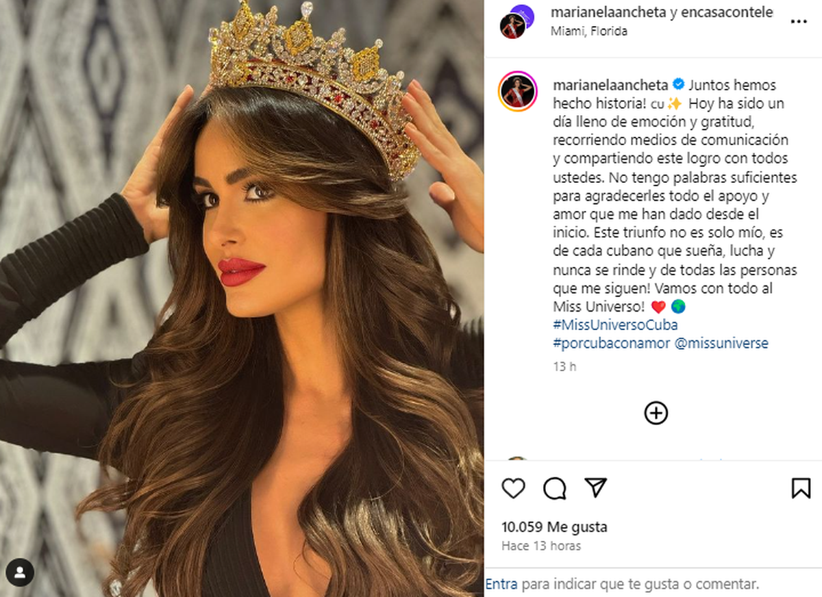 Marianela Ancheta representará a Cuba en Miss Universo. Marianela Ancheta representará a Cuba en Miss Universo.