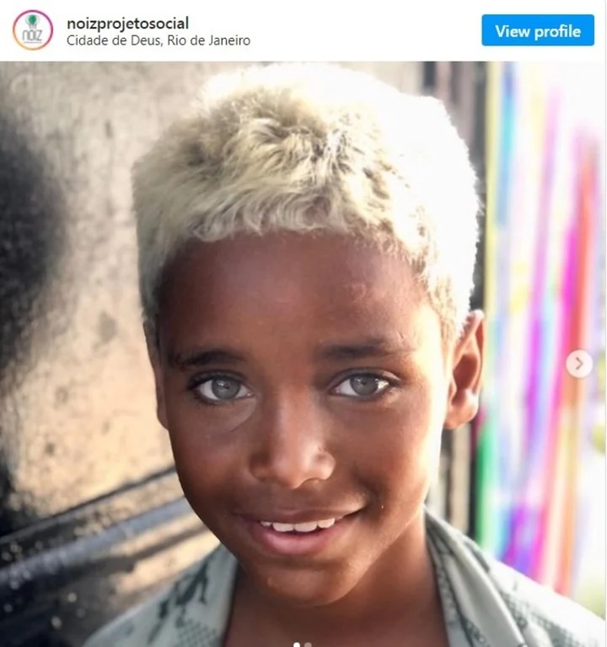 Este martes, el menor se uni&oacute; al equipo infantil de la agencia 40&ordm; Models (@noizprojetosocial | Foto: Wallace Lima).