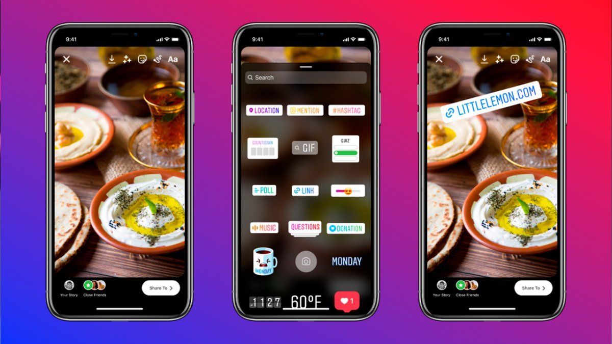La función para agregar links en las historias de Instagram estaba disponible solamente para algunas personas que tenían más de 10.000 seguidores.