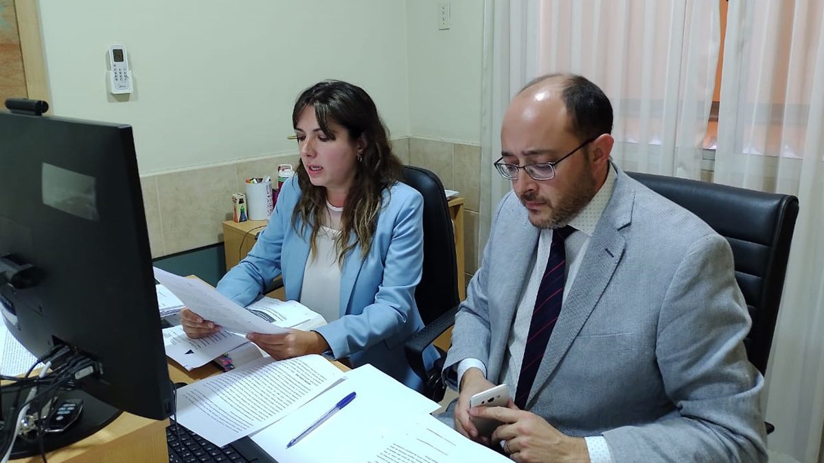 Fiscales Lema y Loyola durante la audiencia contra Peiti.
