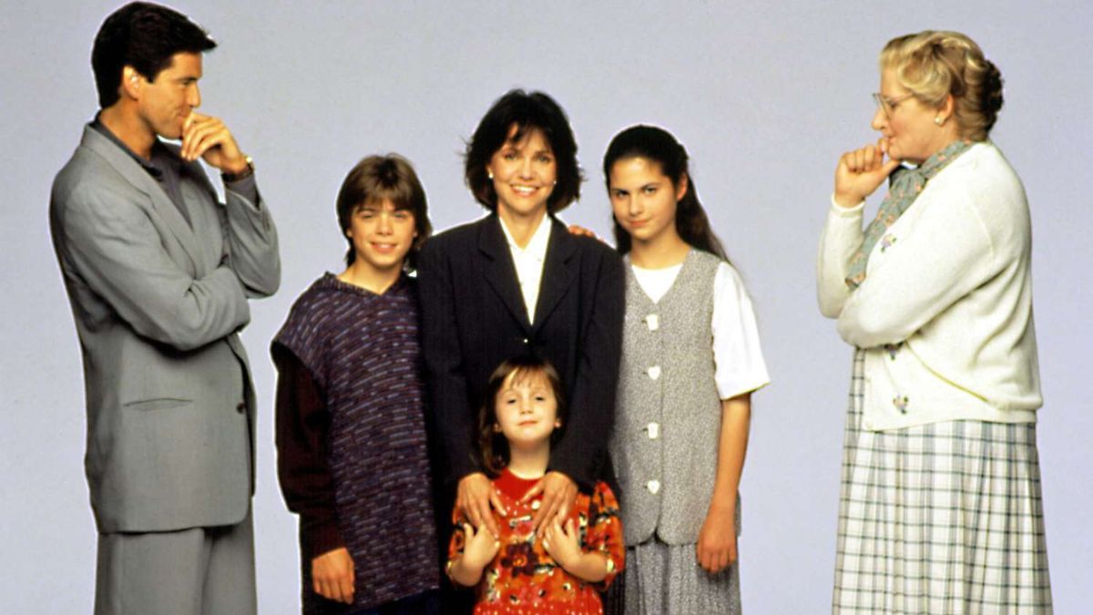 Mara Wilson en Se&ntilde;ora Doubtfire, su debut cinematogr&aacute;fico a los seis a&ntilde;os.