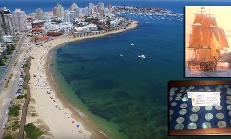 En la costa de Punta del Este, se hallan hundidos barcos antiguos. Hay restos de personas fallecidas, armamento de batallas y objetos personales de los navegantes. En la costa de Punta del Este, se hallan hundidos barcos antiguos. Hay restos de personas fallecidas, armamento de batallas y objetos personales de los navegantes.