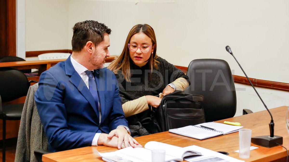 Diego Lorefice y Cintia Duarte, abogados defensores de Jorge Pereyra Diego Lorefice y Cintia Duarte, abogados defensores de Jorge Pereyra