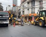 Aguas Santafesinas trabaja este sábado en la renovación de un tramo de la red cloacal y hay desvíos de tránsito en el macrocentro. Aguas Santafesinas trabaja este sábado en la renovación de un tramo de la red cloacal y hay desvíos de tránsito en el macrocentro.