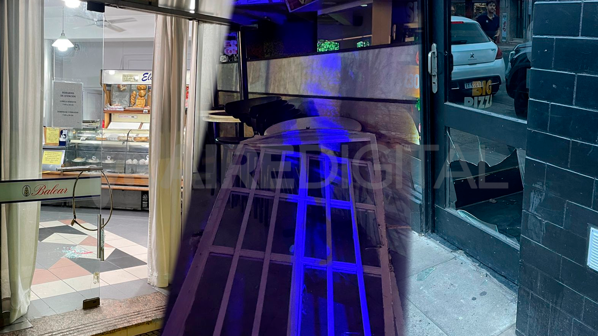 Tres robos durante la madrugada a tres locales gastronómicos&nbsp;