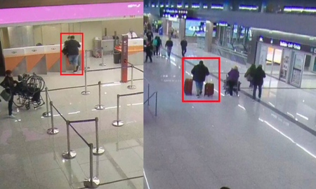 El hombre llevaba más de 11 kilos de cocaína en una valija y quedó registrado en las cámaras de seguridad del aeropuerto de Ezeiza. El hombre llevaba más de 11 kilos de cocaína en una valija y quedó registrado en las cámaras de seguridad del aeropuerto de Ezeiza.