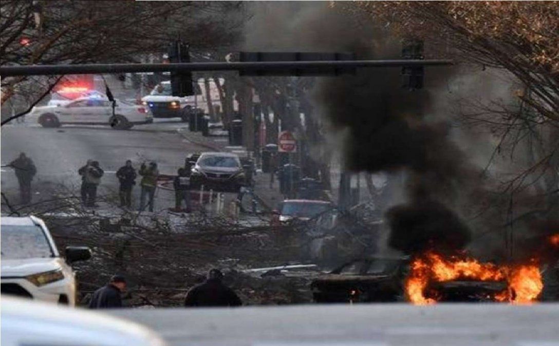 Impactante explosión sacudió el centro de Nashville: la Policía cree que fue un atentado