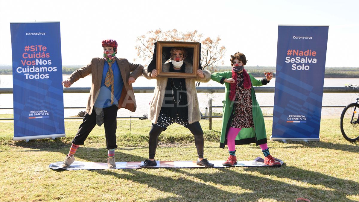 Artistas promocionan las medidas de distanciamiento social