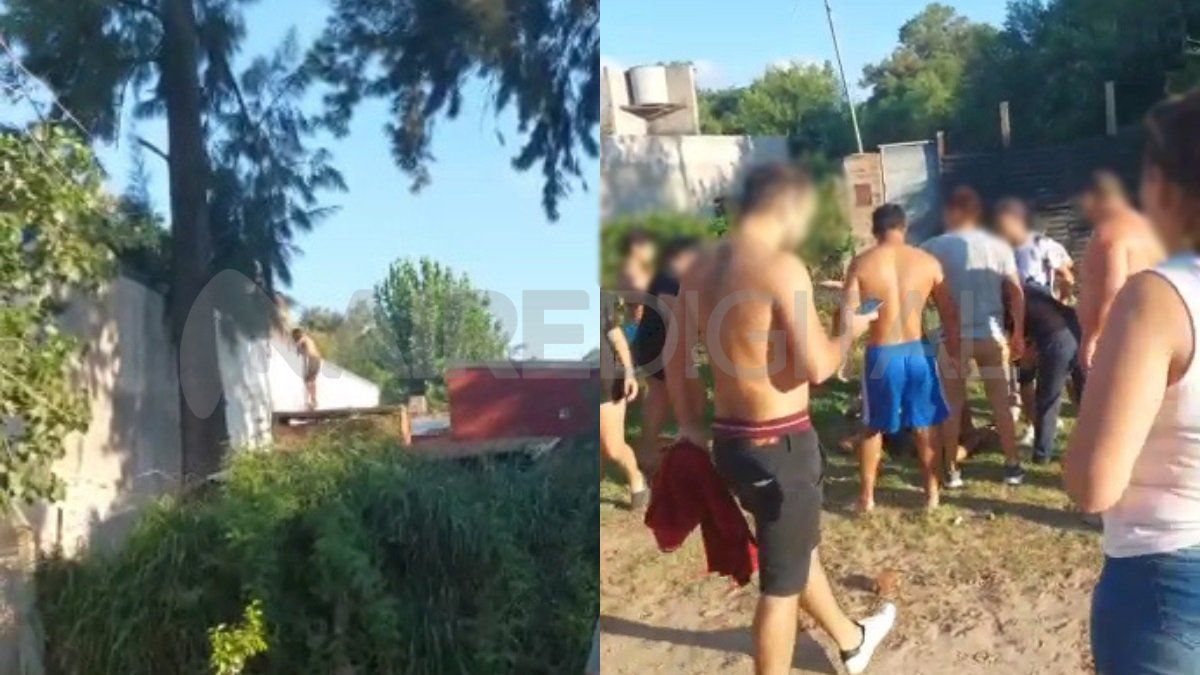 Los vecinos advirtieron lo que ocurría y lograron retener a los ladrones hasta el arribo de la policía