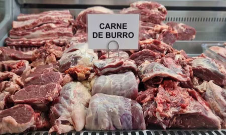 El Gobierno nacional de Javier Milei advirtió que “sigue la operación internacional por la carne de burro”. El Gobierno nacional de Javier Milei advirtió que “sigue la operación internacional por la carne de burro”.