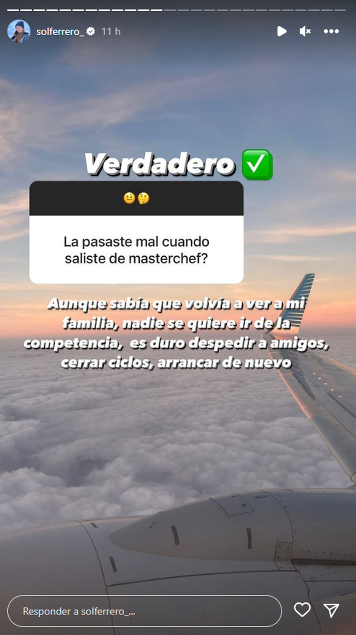 María Sol Ferrero contó cómo se sintió cuando quedó eliminada de MasterChef. María Sol Ferrero contó cómo se sintió cuando quedó eliminada de MasterChef.