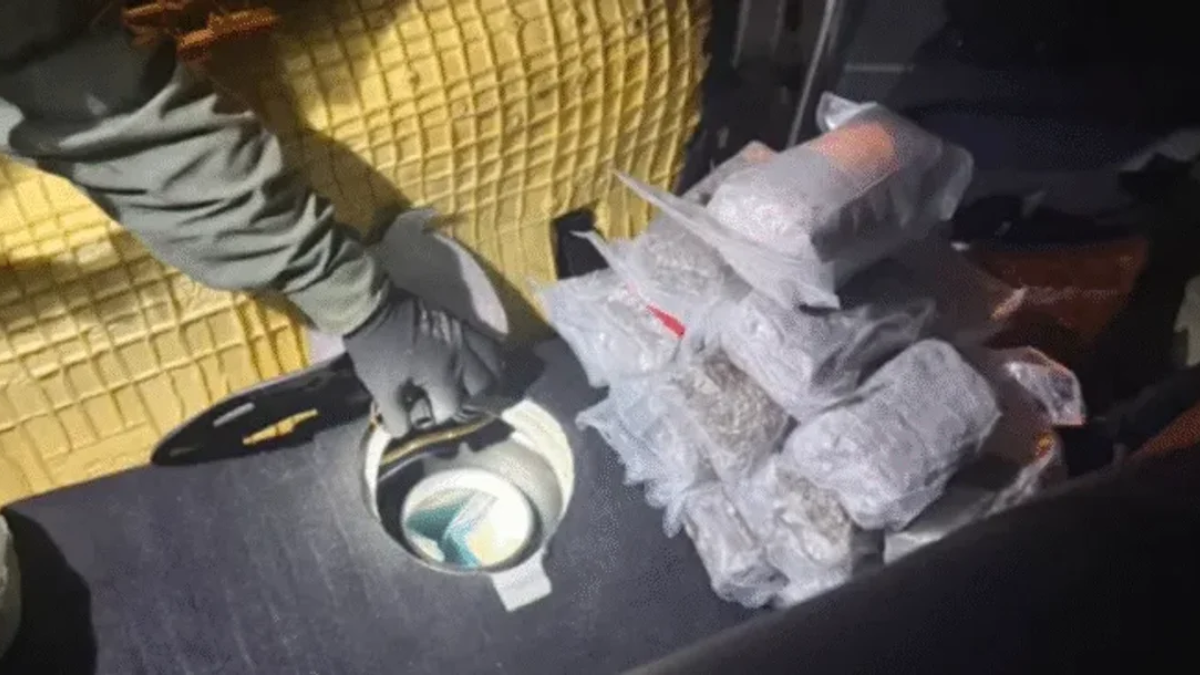 El conductor y su acompañante viajaban desde Misiones y fueron descubiertos en Corrientes por un perro de la gendarmería.