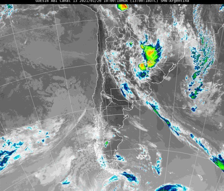 La región está afectada por lluvias y tormentas.