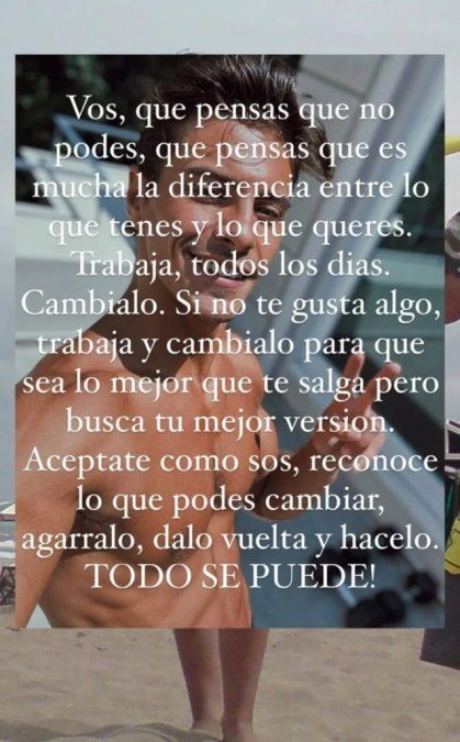 Bautista motivó a sus seguidores con un mensaje especial. Foto: Instagram 