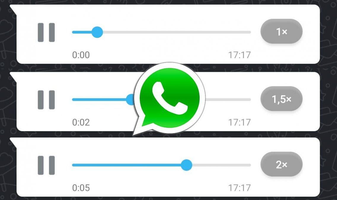 WhatsApp ahora permite acelerar los audios.