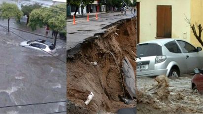 Las impactantes imágenes del temporal en Córdoba: inundación y destrozos