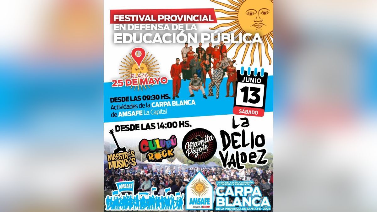 El Festival se realizará el próximo sábado 13 de junio. El Festival se realizará el próximo sábado 13 de junio.