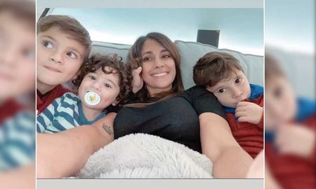 Antonela Roccuzzo junto a sus hijos Antonela Roccuzzo junto a sus hijos