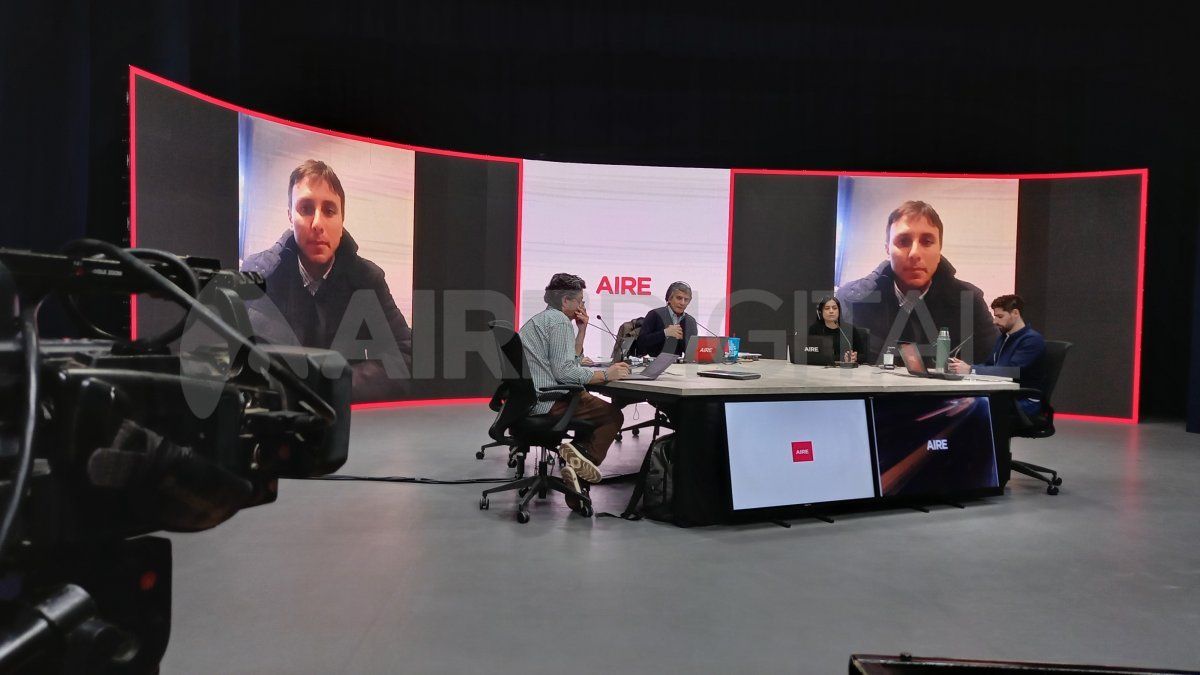 Germán Ocampo en la entrevista con Luis Mino en Ahora Vengo.