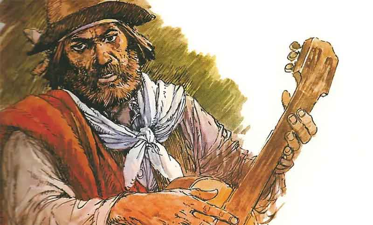 Martín Fierro es un famoso personaje literario que retrata la vida gauchesca, clásica de la Argentina de los últimos años del siglo XIX y que por su vida independiente, heroica y sacrificada, es todo un símbolo nacional argentino.