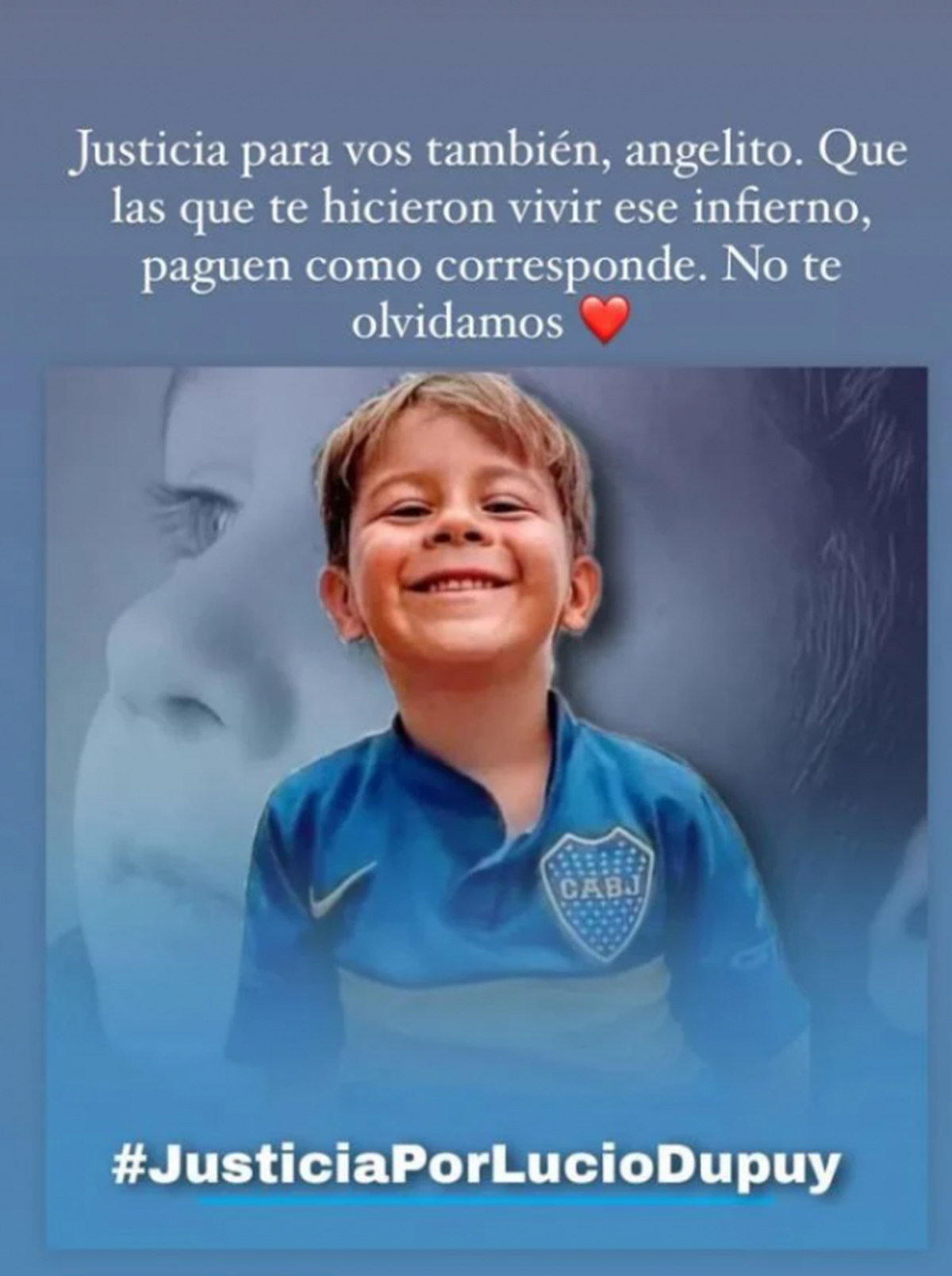La China Suárez realizo un posteo pidiendo justicia por Lucio Dupuy.