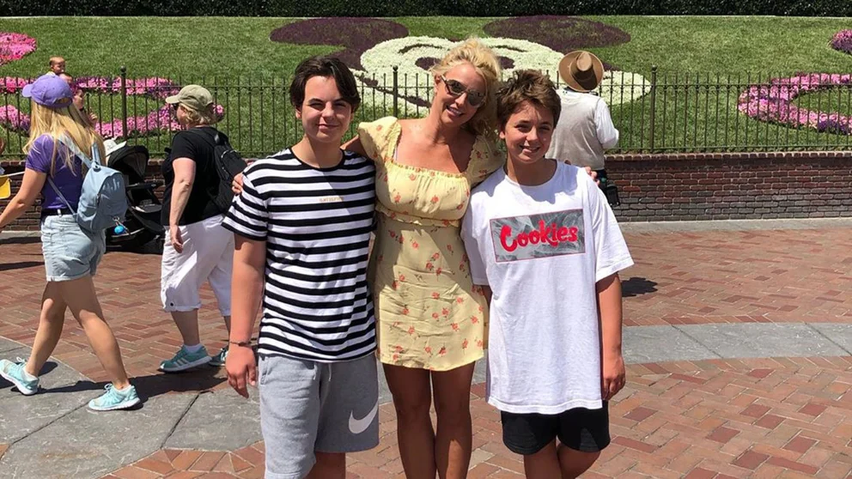 Britney con sus hijos Sean y Jayden