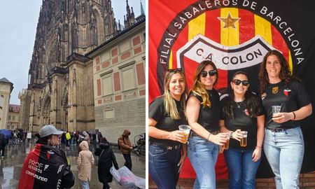 Hinchas de Colón celebran a la distancia los 121 años de la institución. Hinchas de Colón celebran a la distancia los 121 años de la institución.