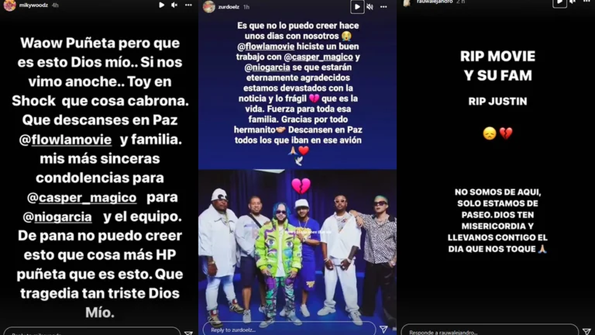 Mensajes de aliento a la familia de Flow La Movie.