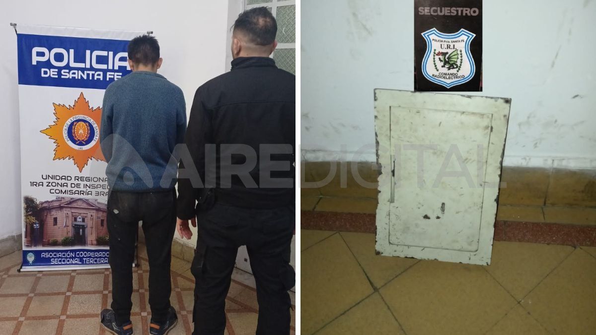 Ciudad de Santa Fe: un hombre detenido tras robar una caja fuerte en una panadería&nbsp;