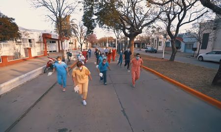 Captura del video: trabajadores y trabajadoras de salud del Hospital Doctor Amílcar Gorosito. Captura del video: trabajadores y trabajadoras de salud del Hospital Doctor Amílcar Gorosito.