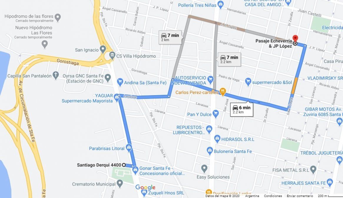 La extensa persecución culminó con la aprehensión de los dos imputados, el secuestro del arma y el recupero de la billetera sustraída