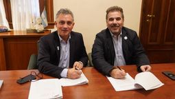 La Libertad Avanza y el PRO formalizaron este mediodía el acuerdo electoral en la provincia de Buenos Aires.