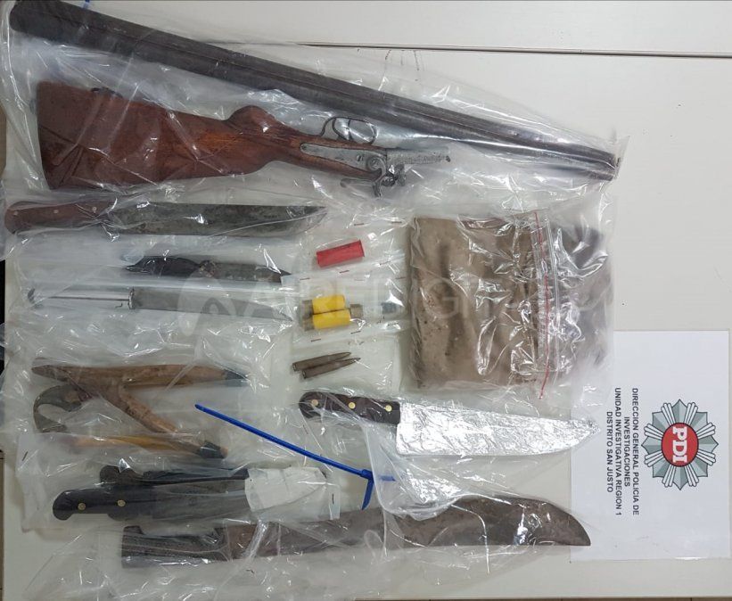 PDI detuvo a tres hombres en San Justo por amenazas