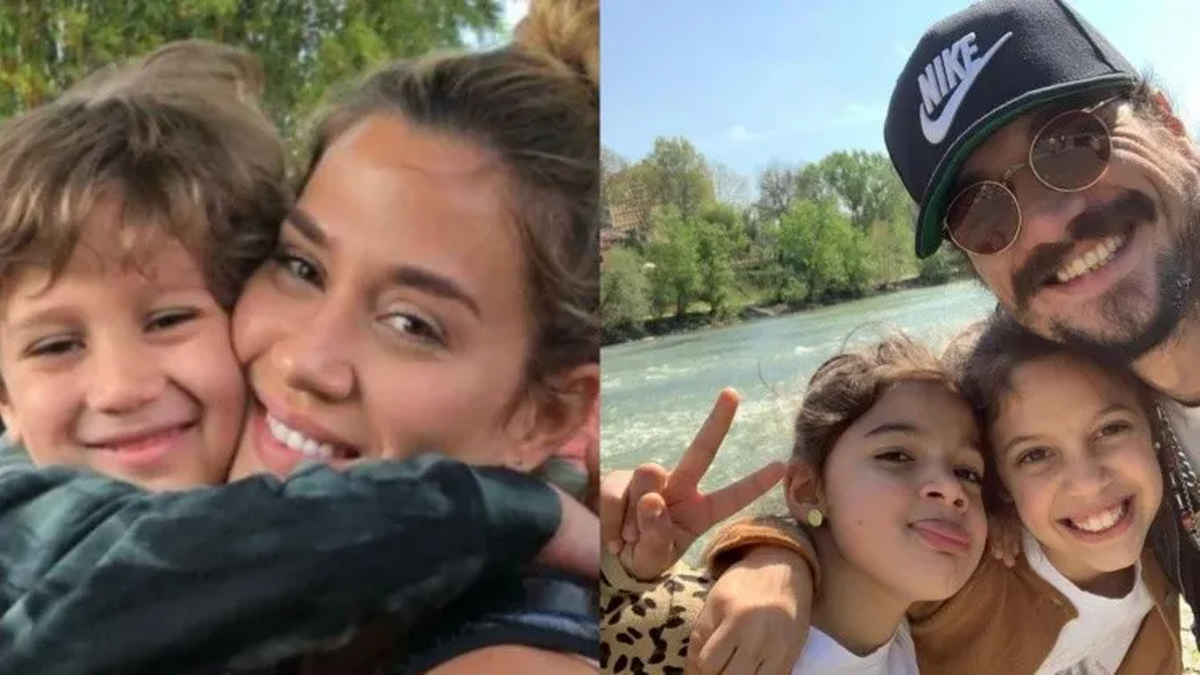 Los hijos de Daniel Osvaldo: Morrison, fruto de su relación con Jimena Barón y Victoria y Maria Helena, hijas de Elena Braccini.