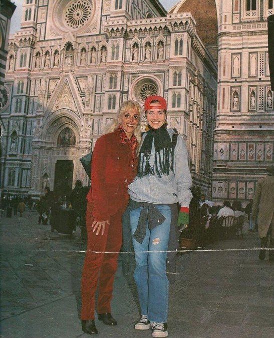 Natalia Oreiro y Claudia Villafañe juntas en Italia. 
