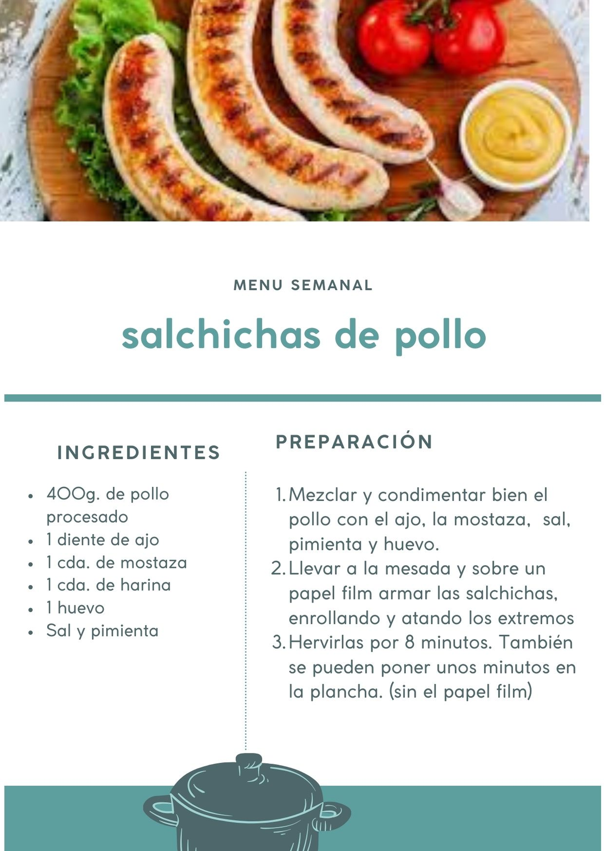 Las salchichas de pollo son una alternativa perfecta para hacer en casa y gastar menos dinero. Las salchichas de pollo son una alternativa perfecta para hacer en casa y gastar menos dinero.