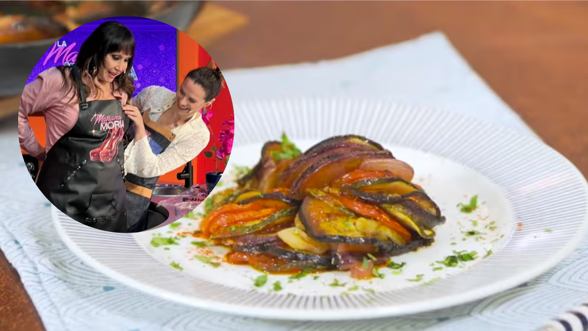 Moria cocinó su ratatouille viral sin horno ni grasas y reveló quién le pasó la receta